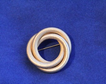 vintage gold brooch vintage circle brooch infinity circle pin infinity circle brooch gold infinity circle