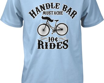 Handle Bar Mustache, 10 Cent Rides Men's T-shirt, NOFO_00190