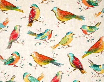 Hoffman Digital All A Twitter Birds Spring Fabric / All A-Twitter