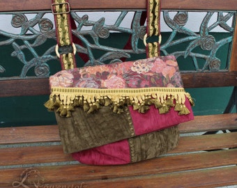 Large messenger bag, retro, 70's look
