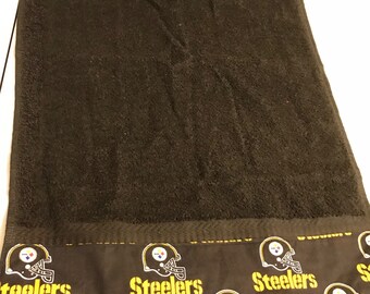 Pittsburgh Steelers Black terry hand towel