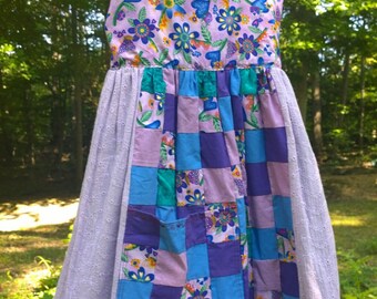 Summer Sweet Pea Dress > Patchwork > Little Girl 7-9