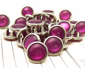 24 Berry Cowgirl Snaps Pearl Prong Western Snaps