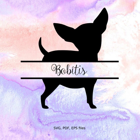 Download Split Chihuahua SVG Pet Monogram Frame svg pdf eps files