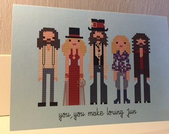 Fleetwood Mac blank greeting card