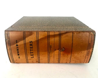 Vintage Index card holderRecipe File Box - Index Card Catalog - Vintage Recipe Box - Office Organization - Index Card Box File /