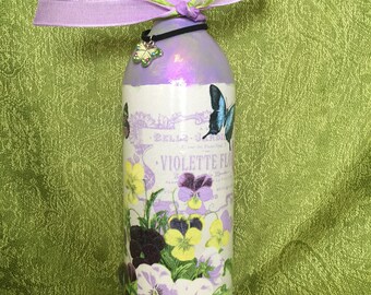 Altered wine bottle.