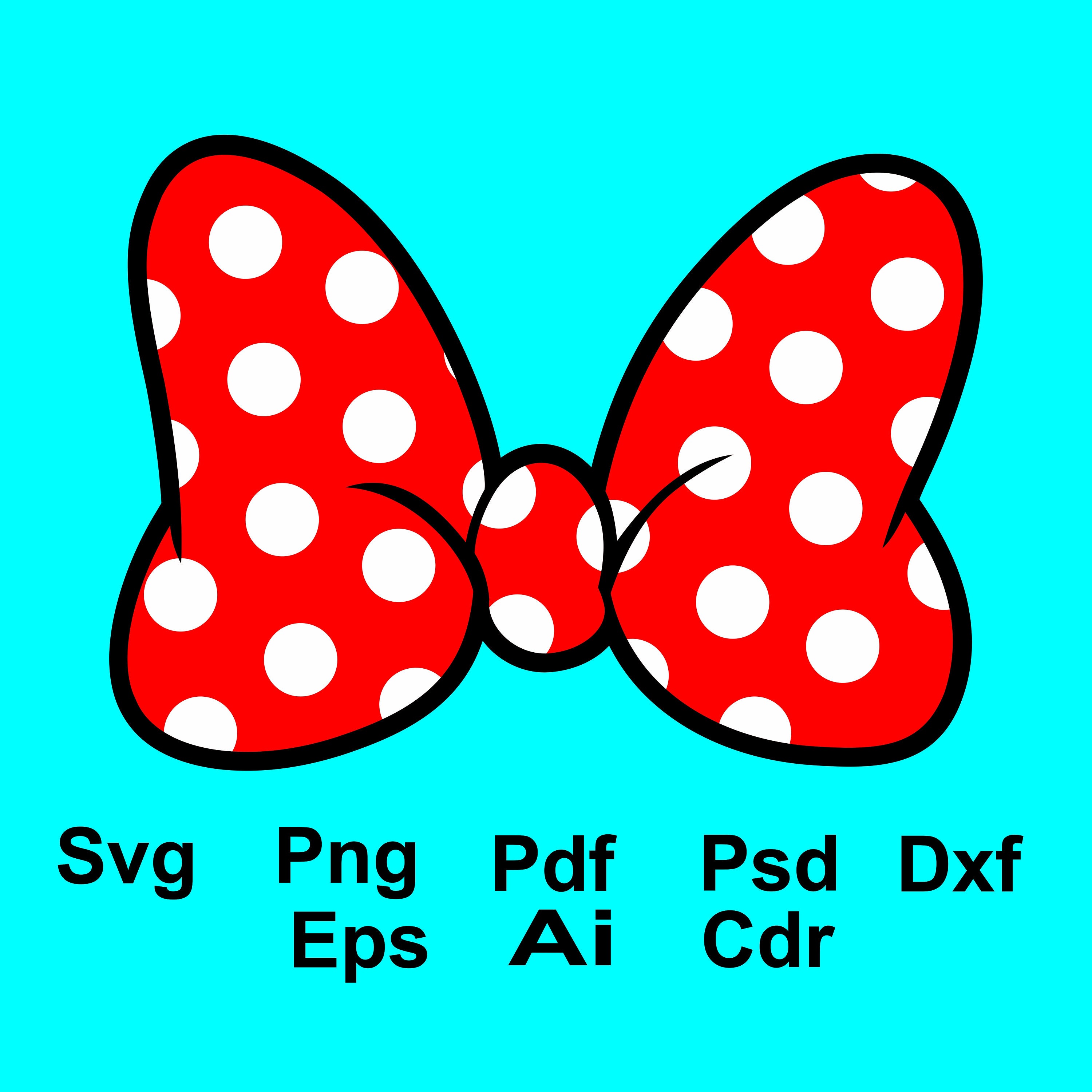 Free Free 196 Minnie Mouse Bow Svg Free SVG PNG EPS DXF File