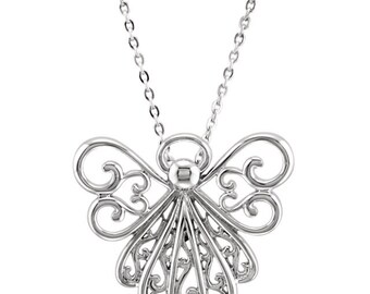 Sterling Silver Angel Necklace
