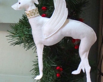 Whippet / Greyhound Angel Decoration