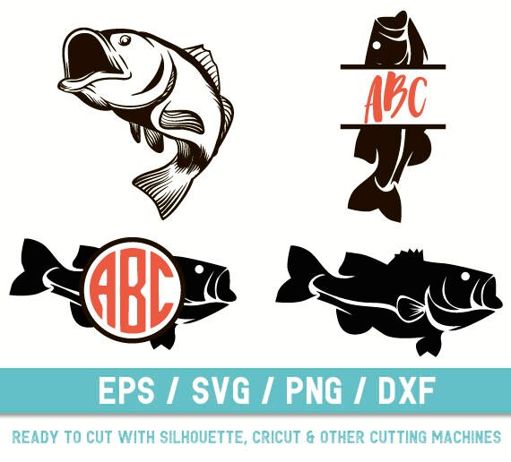 Download Bass Fish svg Bass Fish svg file Bass Fish cut file Bass