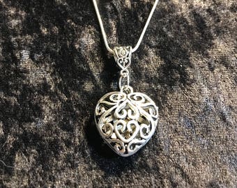 Heart Necklace on a Sterling Silver Chain different lengths available