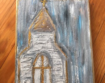 Medium Abstract Church Painting
