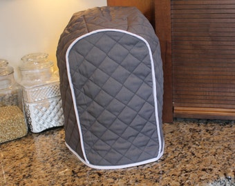 Keurig Cover 300+ color combos in 4 Sizes - Gray/White Trim Shown - Great Gift for Brides/Mother's Day! Gift Under 30