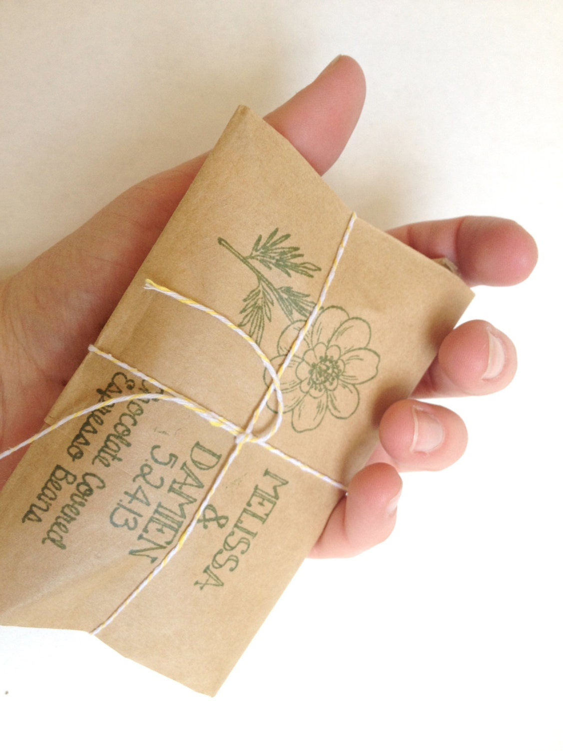 Rustic Wedding Favors. Chocolate Covered Espresso Beans.