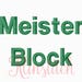 50% Sale!! Meister Block Embroidery Fonts 3 Sizes Fonts BX Fonts Embroidery Designs PES Fonts Alphabets - Instant Download
