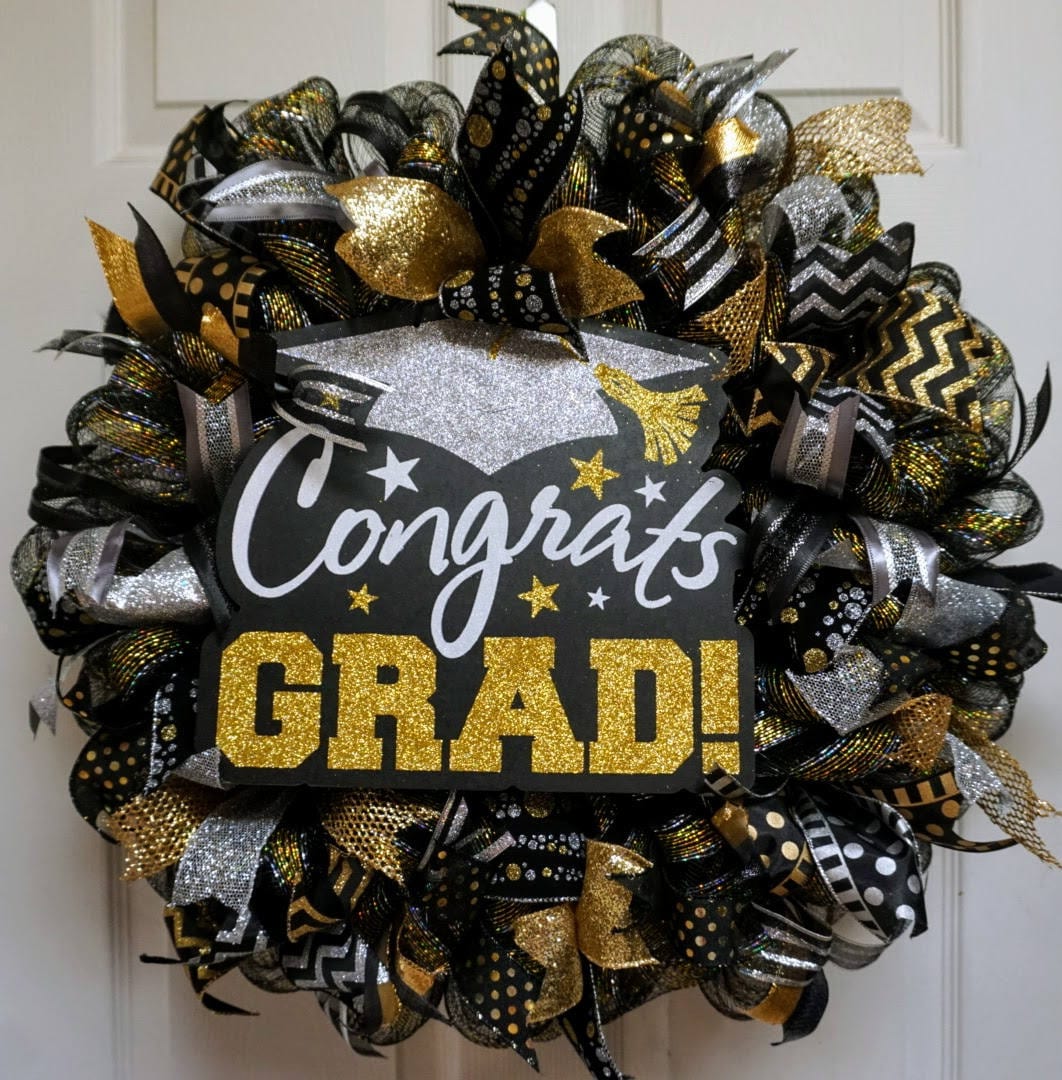 Graduation Wreath Graduation Decorations Teacher Wreath