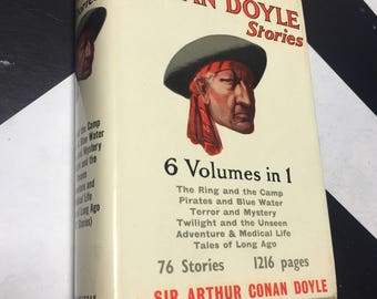The Conan Doyle Stories: 6 Volumes in 1 by Sir Arthur Conan Doyle rare white vintage detective mystery thriller novels (Hardcover, 1960)