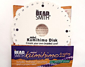 Braiding Disk, Kumihimo Mini Disk, Braiding Supplies, Jewelry Tool, Weaving Disk, Japanese Braiding, UK Seller, Jewelry Supplies