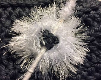 Shawl Pin Shawl Stick - White