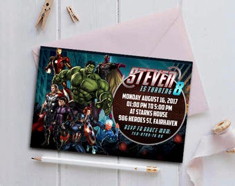 Avengers,Avengers Birthday Invitation,Avengers Birthday,Avengers Invitation,Avengers Party,Avengers Birthday Party,Superhero Invitation