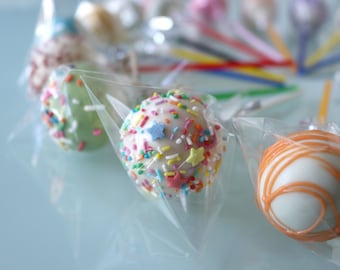 PARTY FUN MEDLEY Assorted Cake Pops Favours | Bombonieres | Rainbow Carnival 16 set. makeforgood