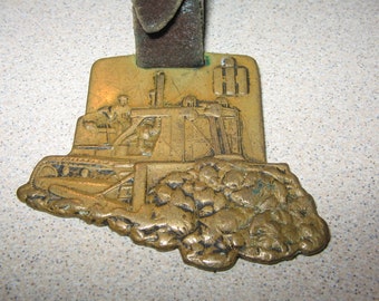International Harvester Burlington Massachusetts Antique Pocket Watch Fob Vintage Costume Jewelry #3545