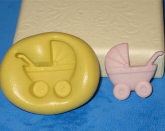 Baby Stroller Mold Candy Chocolate Soap Ice Crayon Candle Fondant Baking Supplies Jenuine Crafts