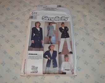 Simplicity Pattern for Misses Skirt, Pants, Top, and Jacket sizes 10-12-14