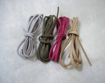 4 m cord flat suede color