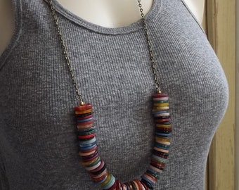 Vintage Button Necklace