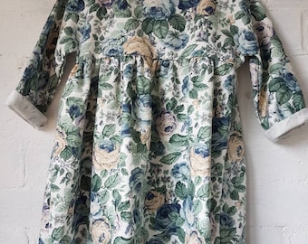 Floral dress with peter pan collar