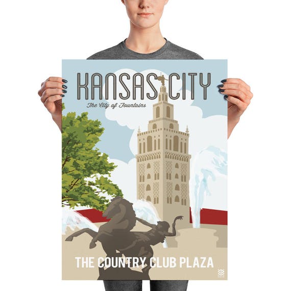 City of Fountains Matte Litho Print