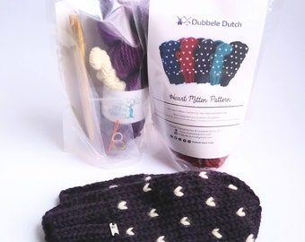 DIY Mitten Kit // Fair Isle Mitten Kit // Knit it yourself kit // Knit Kit