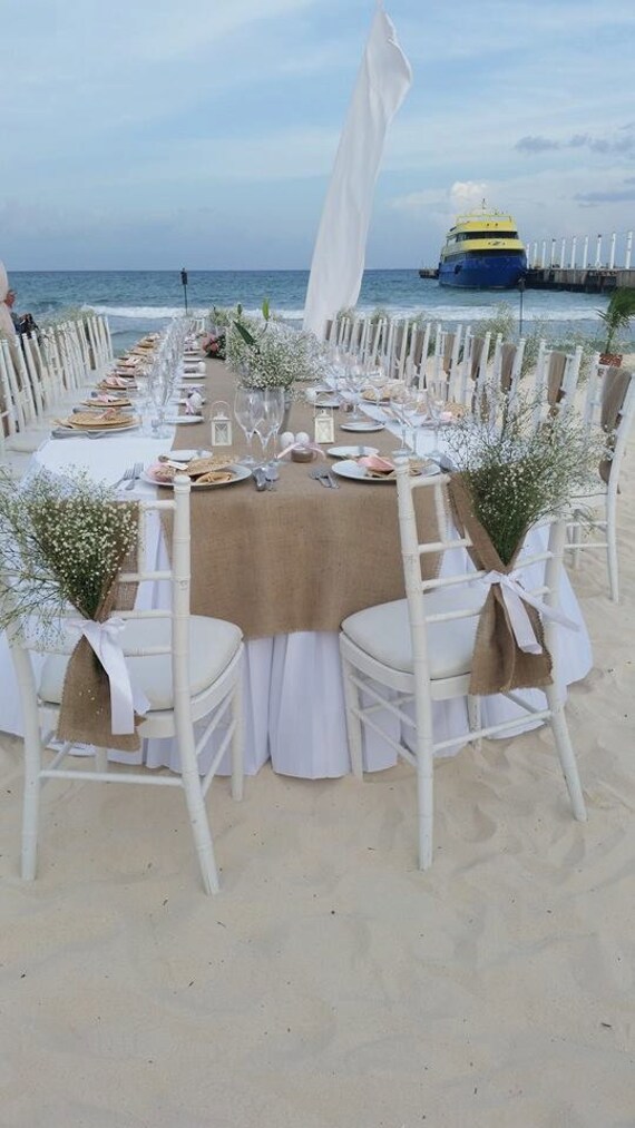 burlap chair sash burlap wedding decor wedding table lists