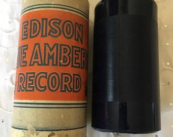 Vintage Edison Blue Amberol 4 minute Cylinder Record 1782 Garland Of Old Fashioned Roses Manuel Romain