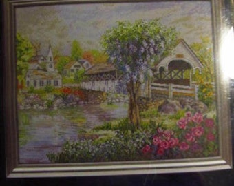 The Covered Bridge Counted Cross Stitch Kit