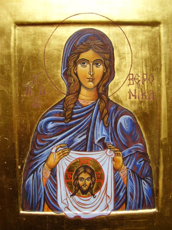 Saint Veronica or Saint Berenice handpainted orthodox icon