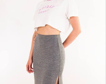 Vintage Space Dye Midi Skirt