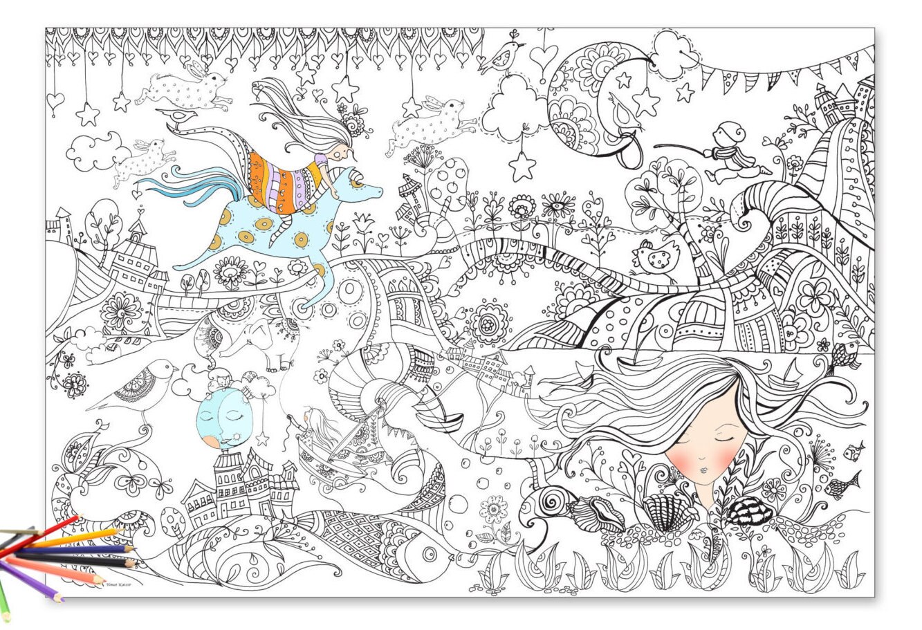 Printable Giant Coloring Posters Free