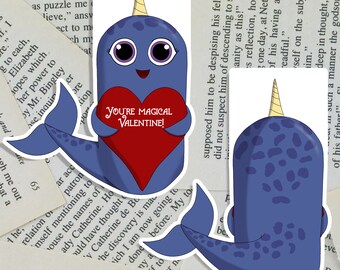 Narwhal valentine | Etsy