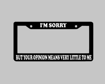 Rick And Morty Custom License Plate Frame, Black Frame With Your Choice Of Font Color, Personalized Car Accessories