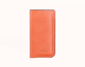 Leather iPhone 7/7S // 6/6S // saddle tan // vegetable tanned italien leather // FREE SHIPPING