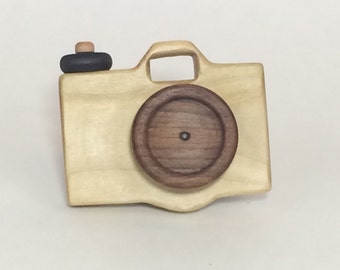 Handcrafted Wooden Toy Camera