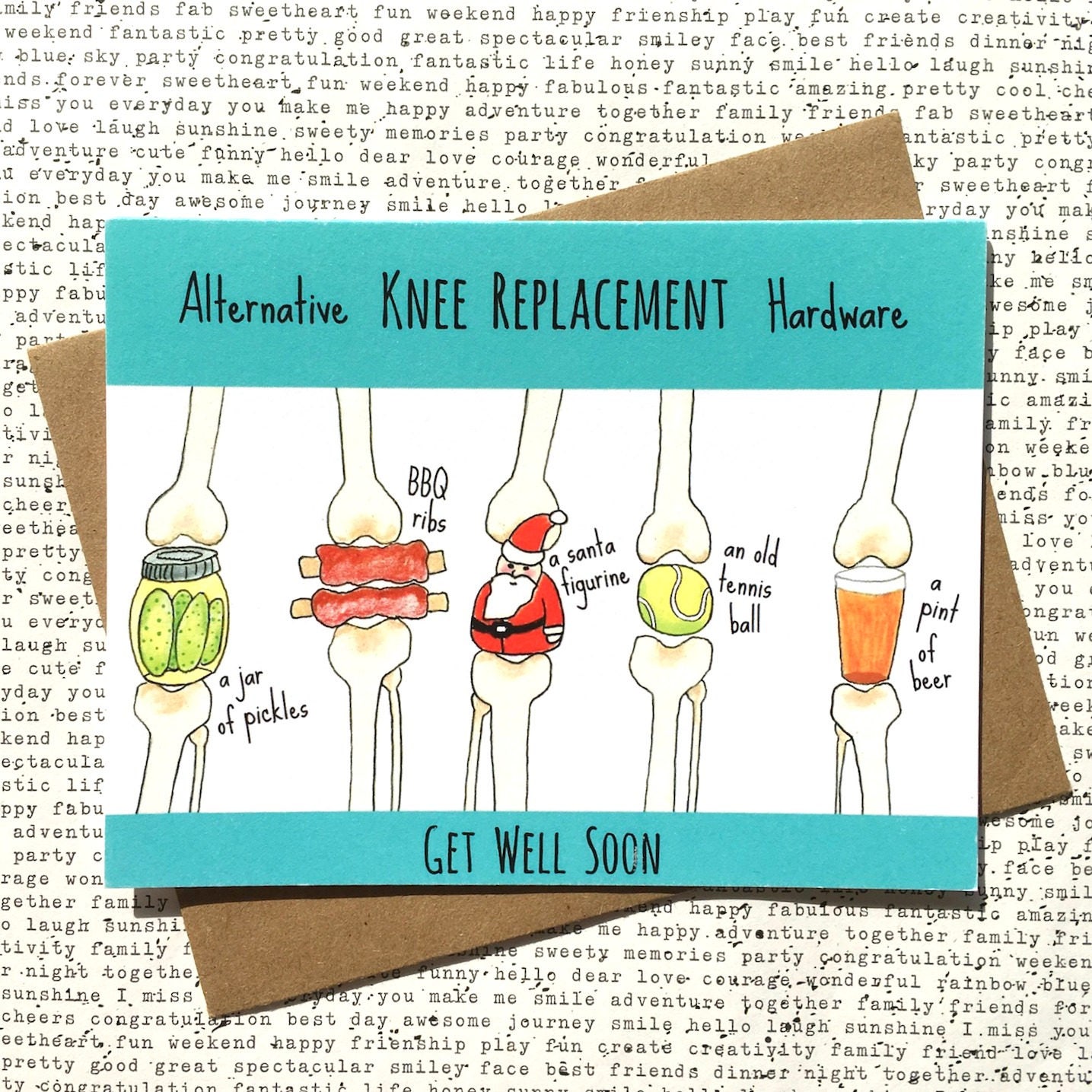 Knee Replacement Card Funny Knee Replacement Card Knee