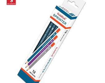 Shahsons Goldfish Sprinter Pencils - 2 HB - 12 PACK - Quality Writing Pencils - made in Pakistan