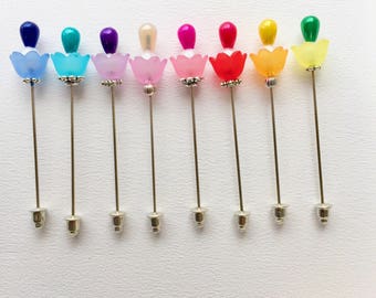 Cupcake Hijab Pin, Hat Pin, Stick Pin