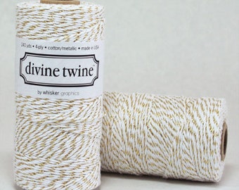 Metallic Gold Bakers Twine Gold Twine With Rose Gold Twine Christmas Holiday Gift Wrap packaging