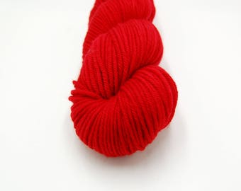 Merino Worsted Hand Dyed Yarn - Maraschino