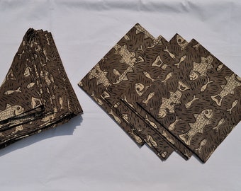 Made to order coastal napkins custom made table napkins table linen made to measure kitchen linen